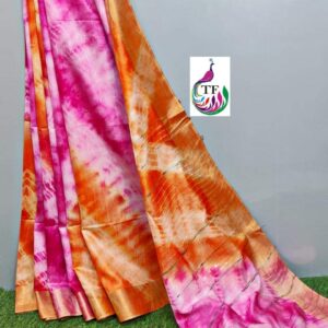 Bhagalpuri Handloom Cotton Shibori Print Saree for Women
