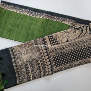 Pure Silk Tussar Ghicha Screen Printed Saree