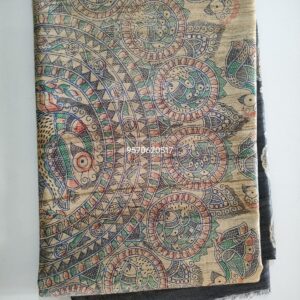 Pure Silk Tussar Ghicha Screen Printed Saree