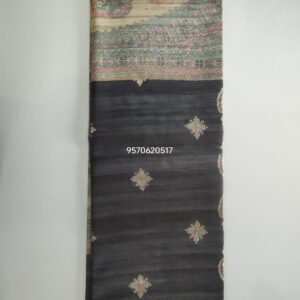 Pure Silk Tussar Ghicha Screen Printed Saree