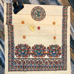 Handwoven Tussar Ghicha Silk Dupatta