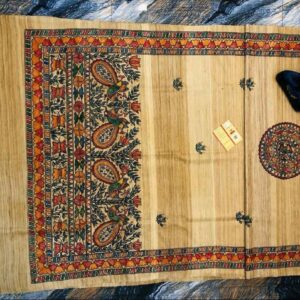 Handwoven Tussar Ghicha Silk Dupatta