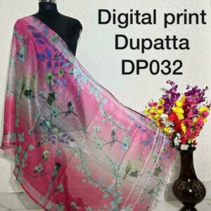 Pure Handloom Linen Digital Print Dupatta
