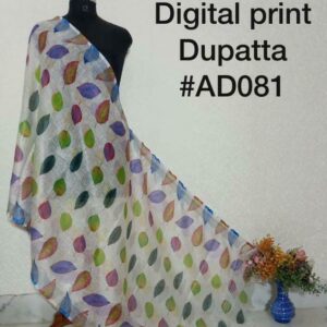 Pure Handloom Linen Digital Print Dupatta