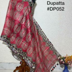 Pure Handloom Linen Digital Print Dupatta