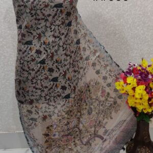 Pure Handloom Linen Digital Print Dupatta