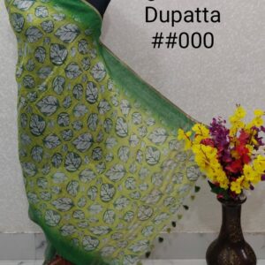 Pure Handloom Linen Digital Print Dupatta
