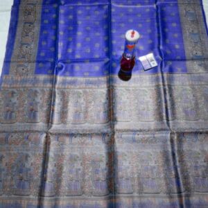 Pure Silk Tussar Ghicha Screen Printed Saree