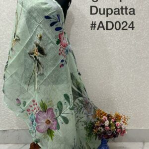 Pure Handloom Linen Digital Print Dupatta