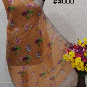 Pure Handloom Linen Digital Print Dupatta