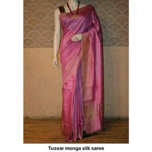 Moonga Tussar Silk Handloom Saree
