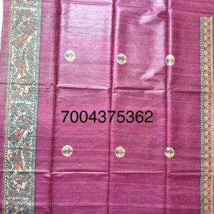 Hand Painting Tussar...