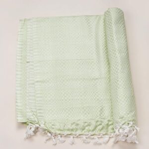 Bhagalpuri Designer Chadar Parrot Green 52 x 96 inch