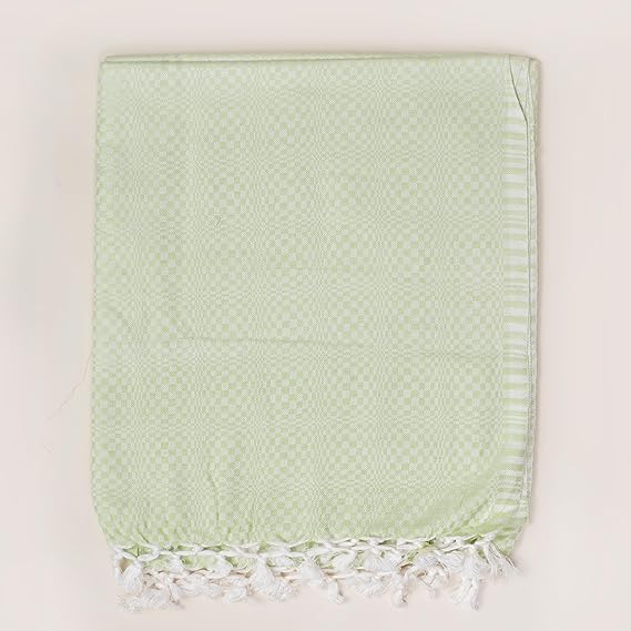 Bhagalpuri Designer Chadar Parrot Green 52 x 96 inch - Image 4