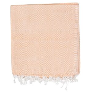 Bhagalpuri Designer Chadar Light Orange 52 x 96 inch