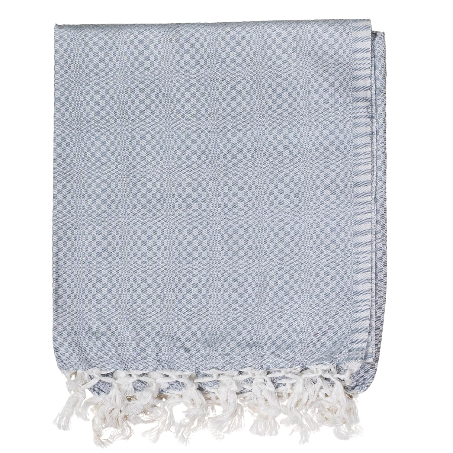 Bhagalpuri Designer Chadar Grey 52 x 96 inch - Image 3