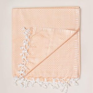 Bhagalpuri Designer Chadar Light Orange 52 x 96 inch