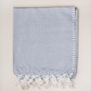 Bhagalpuri Designer Chadar Grey 52 x 96 inch