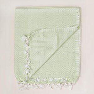 Bhagalpuri Designer Chadar Parrot Green 52 x 96 inch