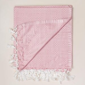 Bhagalpuri Designer Chadar Pink 52 x 96 inch