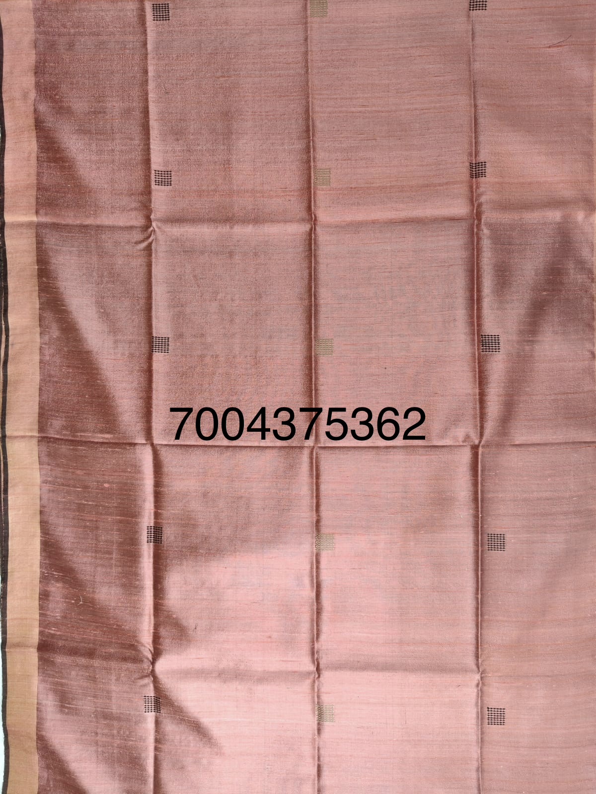 Handloom Woven Pure Dupion Silk Saree - Image 4