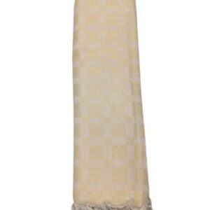 Bhagalpuri Chadar Large Check 52X96 inch Yellow