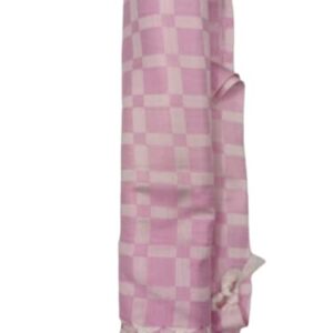 Bhagalpuri Chadar Large Check 52X96 inch Pink