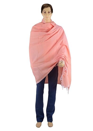 Bhagalpuri Dull Chadar Assured Quality Double Thread Pastel Orange - Image 4