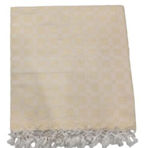 Bhagalpuri Chadar Large Check 52X96 inch Yellow