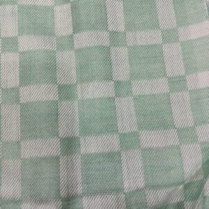 Bhagalpuri Chadar Large Check 52X96 inch Parrot Green