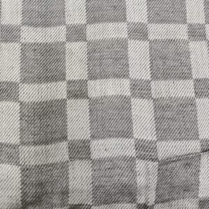 Bhagalpuri Chadar Large Check 52X96 inch Grey