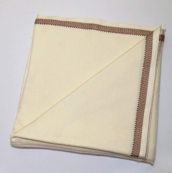 Bhagalpuri Deluxe Shawl Sleeping Chadar Cream (3)
