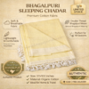 Bhagalpuri Dull Chadar Premium Quality Plane Lemmon 57x102 inch