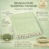 Bhagalpuri Dull Chadar Premium Quality Plane Parrot Green 57x102 inch
