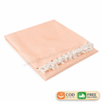 Bhagalpuri Sleeping Chadar for Summer AC Room Plane Peach 53x96 inch