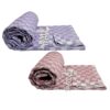 Premium Bhagalpuri Cotton Chadar Checkered Pack of 2 Purple & Peach