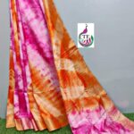 Bhagalpuri Handloom Cotton Shibori Print Saree for Women