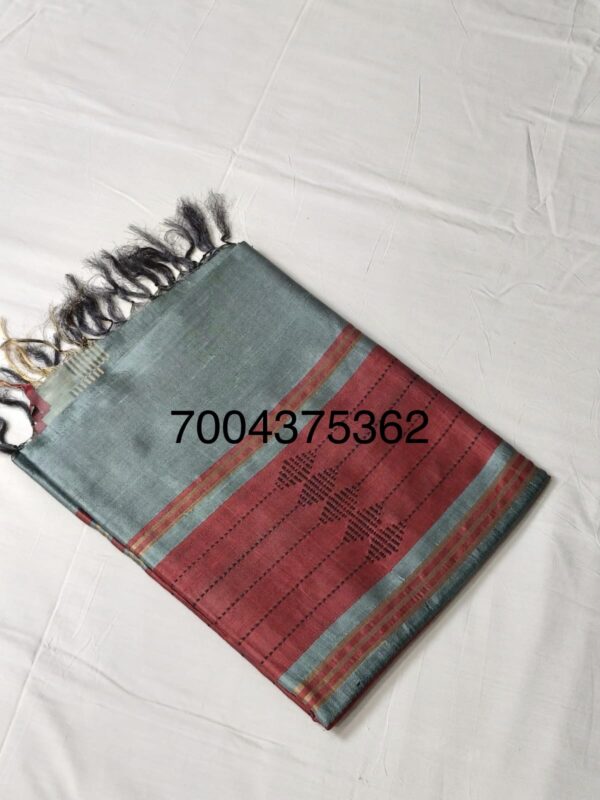 Handloom Woven Pure Dupion Silk Saree