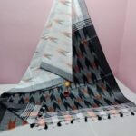 Bhagalpuri Handloom Pure Cotton Ikkat Saree for Women