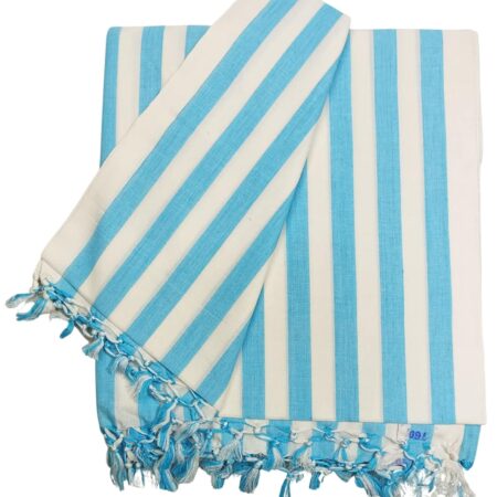 Bhagalpuri Sleeping Chadar for Summer AC Room Stripe 53x96 inch