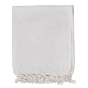 Bhagalpuri Designer Chadar White 52 x 96 inch